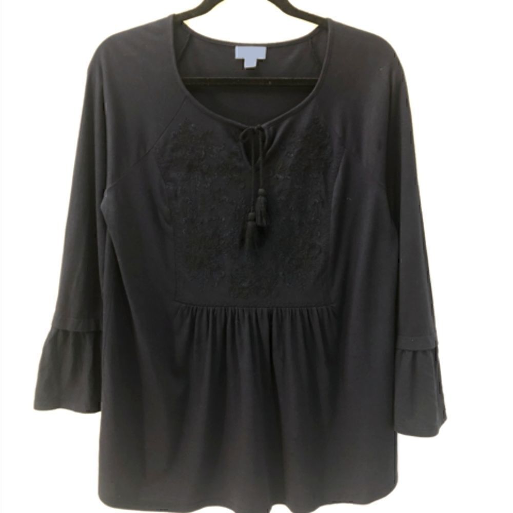 J. Jill Dark Blue Tunic Top. Size S.